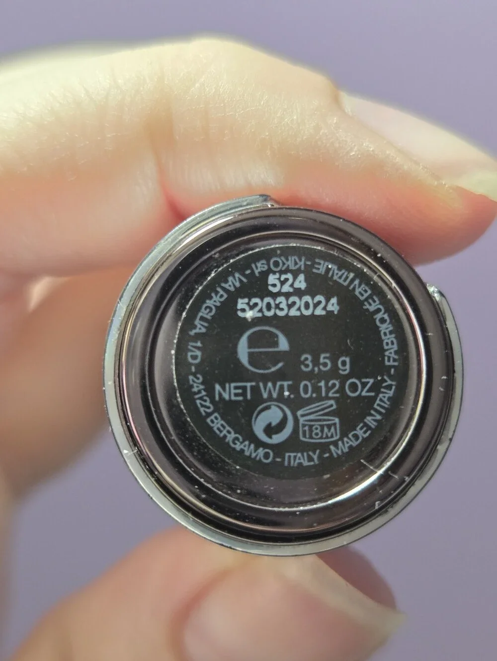 RARE Discontinued HTF Kiko Milano 524 Taupe Lipstick